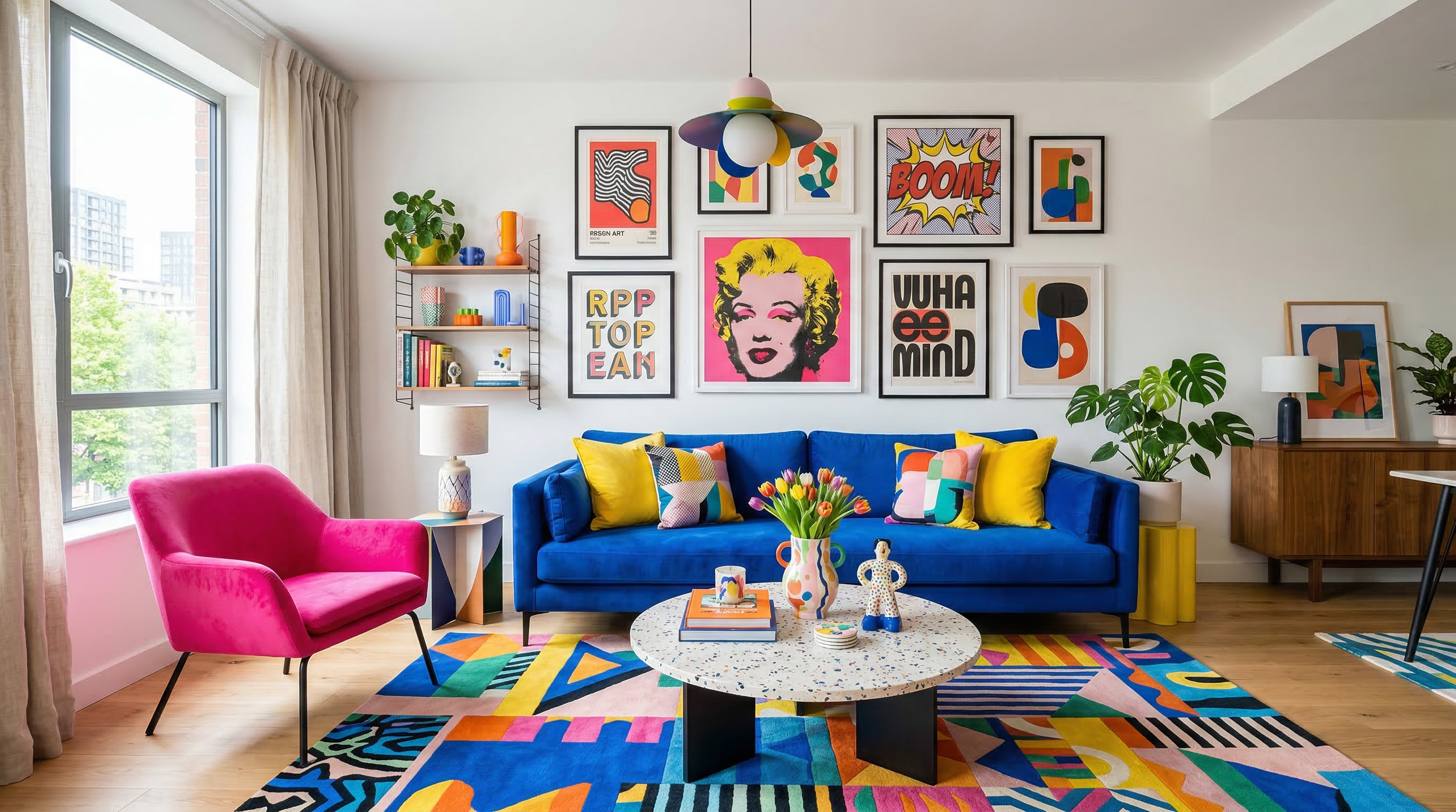 Color Pop living room