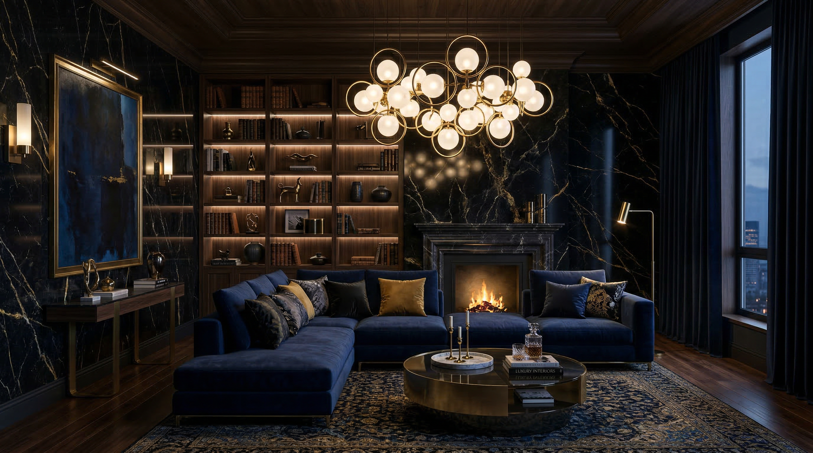 Dark Sophistication living room