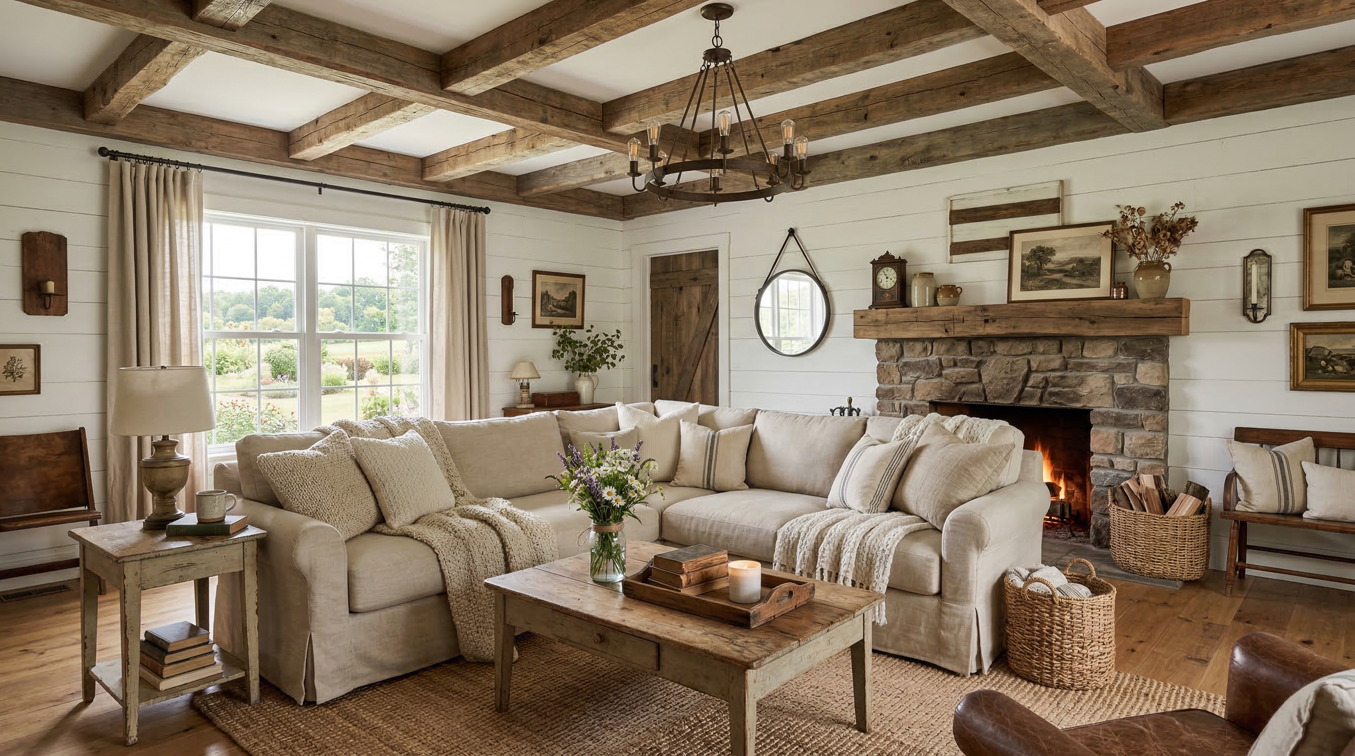 Rustic Farmhouse living room