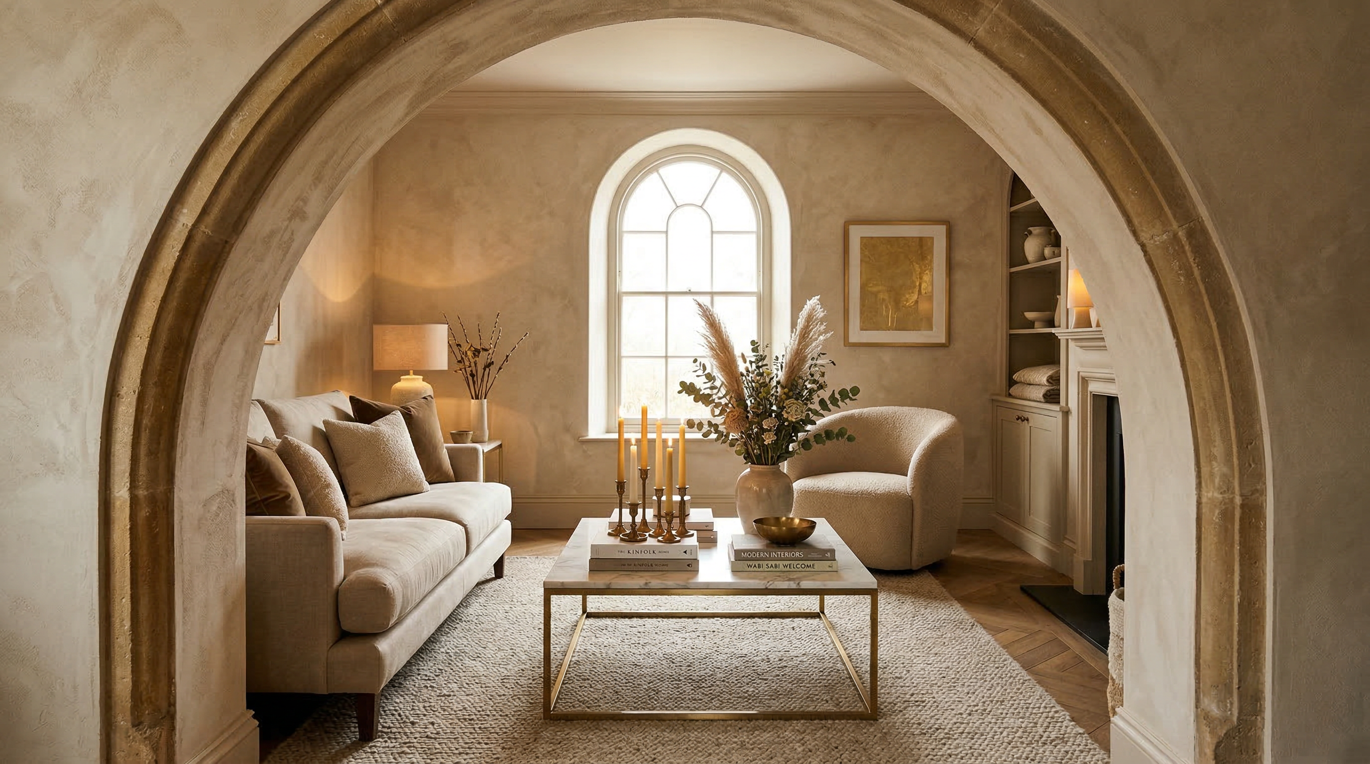 Elegant interior design living space